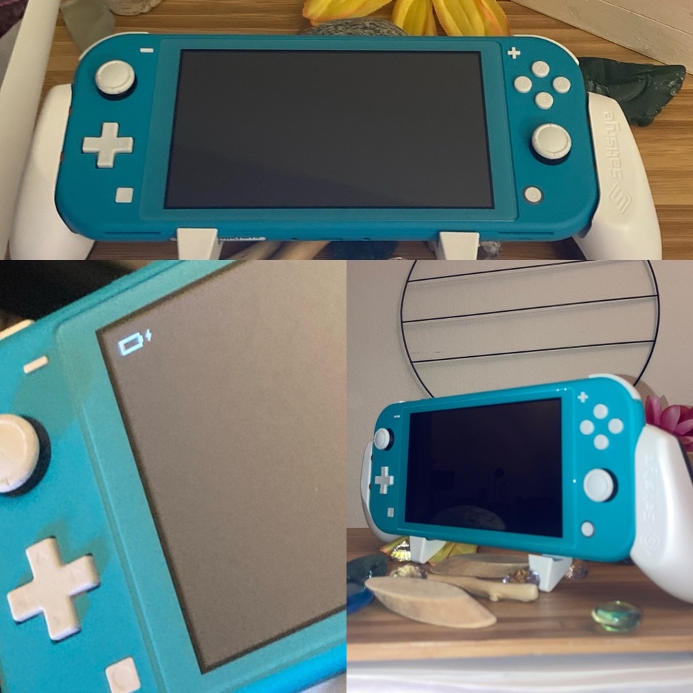 Nintendo Switch Lite Game System Console SATISFYE GRIP & Carrying Case - Picture 2 of 11